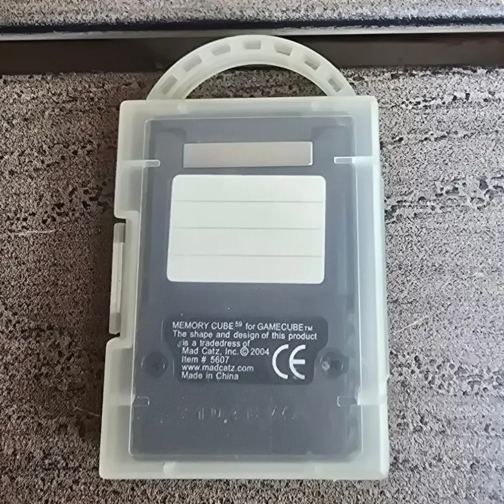 Mad Catz Memory Cube 59 Nintendo Gamecube Memory Card 1x Storage With Case